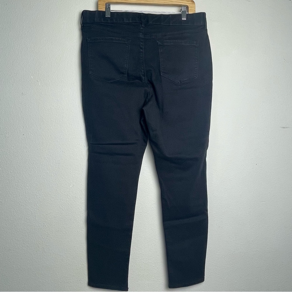 Gloria Vanderbilt Curvy Slim Black Stretch Denim Jeans, ‘All-Around Slim | Sz 18 - Picture 4 of 14